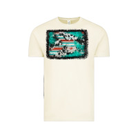 Western Serape Cowhide Turquoise Glitter Vintage Tee | Teevron