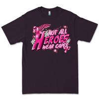 Plum Not all heroes wear capes Cancer Awareness Premium Tee - FaDigitalArtStudio