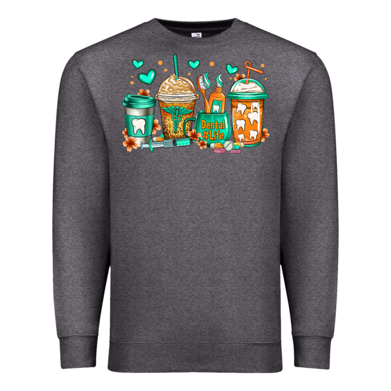 Dental Life Coffee Cups Premium Sweatshirt by Jasminsmagicworld | Teevron