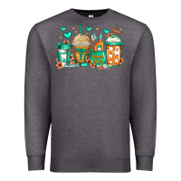 Charcoal Heather dental life coffee cups Premium Sweatshirt - Jasminsmagicworld