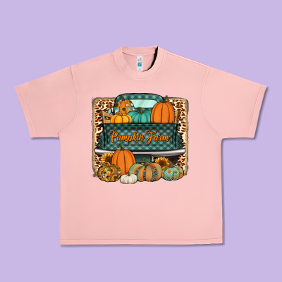 Pumpkin Farm Truck Urban Heavy Tee Designed By Jasminsmagicworld
