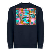 Navy western mini Heavyweight Sweatshirt - RanaPortraitStore