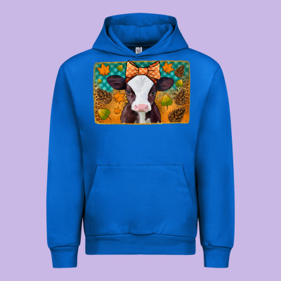 Autumn Baby Cow Urban Hoodie Designed By Jasminsmagicworld