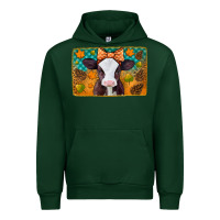 Forest Green autumn baby cow Urban Hoodie - Jasminsmagicworld