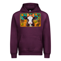 Mauve Wine autumn baby cow Urban Hoodie - Jasminsmagicworld