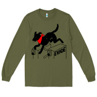 Army Green negro matapacos riot dog Long Sleeve Tee - baoMotion