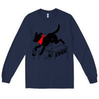 Navy negro matapacos riot dog Long Sleeve Tee - baoMotion