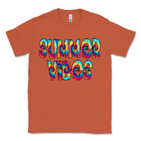 Copper summer vibes tie dye doodle Classic Tee - CowCowDesign