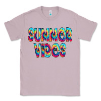 Lilac summer vibes tie dye doodle Classic Tee - CowCowDesign