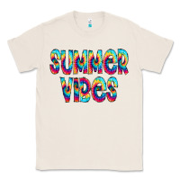 Natural summer vibes tie dye doodle Classic Tee - CowCowDesign