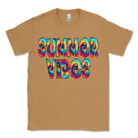 Toasted Coconut summer vibes tie dye doodle Classic Tee - CowCowDesign