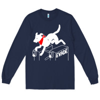Navy negro matapacos riot dog Long Sleeve Tee - baoMotion