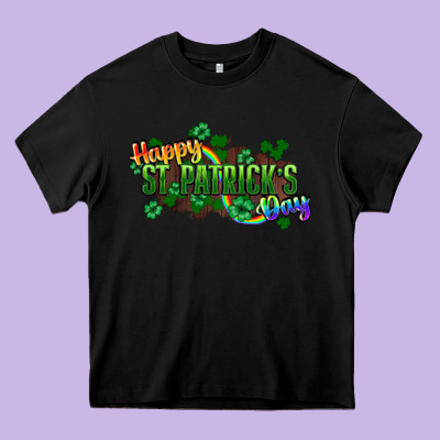 Happy St. Patrick's Day Heavy Core Tee Designed By Howdyjamesfarm
