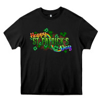 Black Happy St. Patrick's Day Heavy Core Tee - HowdyJamesFarm