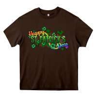 Chocolate Brown Happy St. Patrick's Day Heavy Core Tee - HowdyJamesFarm