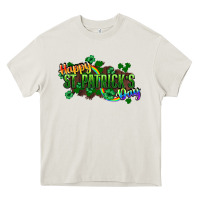 Cream Happy St. Patrick's Day Heavy Core Tee - HowdyJamesFarm