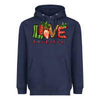 Navy love summer strawberry Heavyweight Hoodie - Jasminsmagicworld