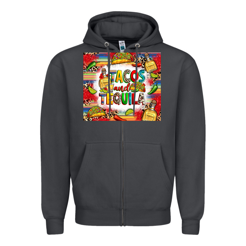 Tacos And Tequila Zipper Hoodie by RanaPortraitStore | Teevron