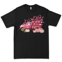 Black Breast Cancer truck Premium Tee - FaDigitalArtStudio