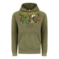 Vintage Olive one lucky nurse Vintage Hoodie - CowhideDigitalArt