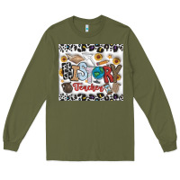 Army Green Histtory Teacher Long Sleeve Tee - CowhideDigitalArt
