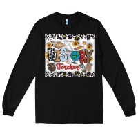 Black Histtory Teacher Long Sleeve Tee - CowhideDigitalArt