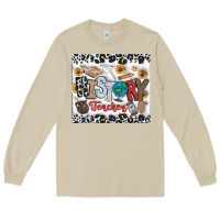 Mushroom Histtory Teacher Long Sleeve Tee - CowhideDigitalArt
