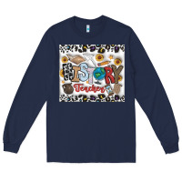 Navy Histtory Teacher Long Sleeve Tee - CowhideDigitalArt