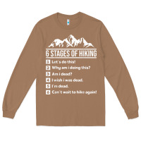 Toasted Coconut hiking 6 stages of hiking funny hiking nature adventure Long Sleeve Tee - baoMotion