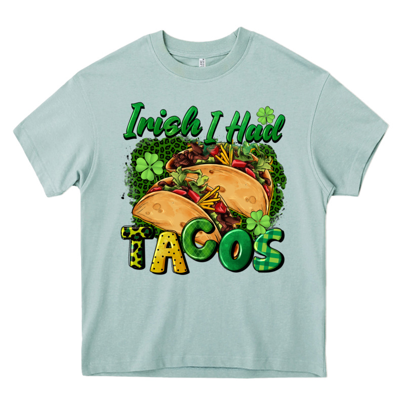 Irish I Had Tacos Heavy Core Tee by CowGirlArtShop | Teevron