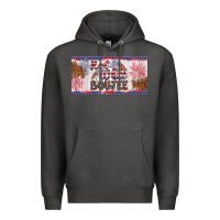 Charcoal Heather red white boujee Premium Hoodie - Artiststas