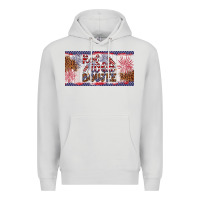 Dove Grey red white boujee Premium Hoodie - Artiststas