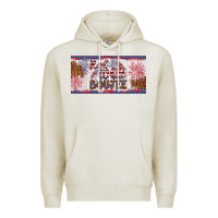 Oatmeal Heather red white boujee Premium Hoodie - Artiststas