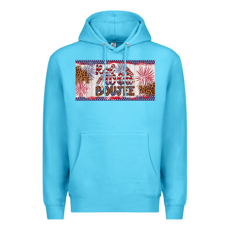 Red White Boujee Premium Hoodie by Artiststas | Teevron