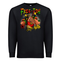 Black Free-ish since 1865 Juneteenth black girl sneakers Premium Sweatshirt - RanaPortraitStore
