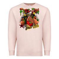 Pale Pink Free-ish since 1865 Juneteenth black girl sneakers Premium Sweatshirt - RanaPortraitStore