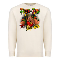 Sandshell Free-ish since 1865 Juneteenth black girl sneakers Premium Sweatshirt - RanaPortraitStore