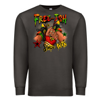 Smoke Free-ish since 1865 Juneteenth black girl sneakers Premium Sweatshirt - RanaPortraitStore
