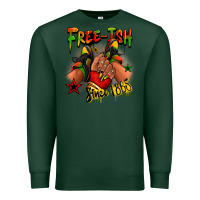 Sports Green Free-ish since 1865 Juneteenth black girl sneakers Premium Sweatshirt - RanaPortraitStore