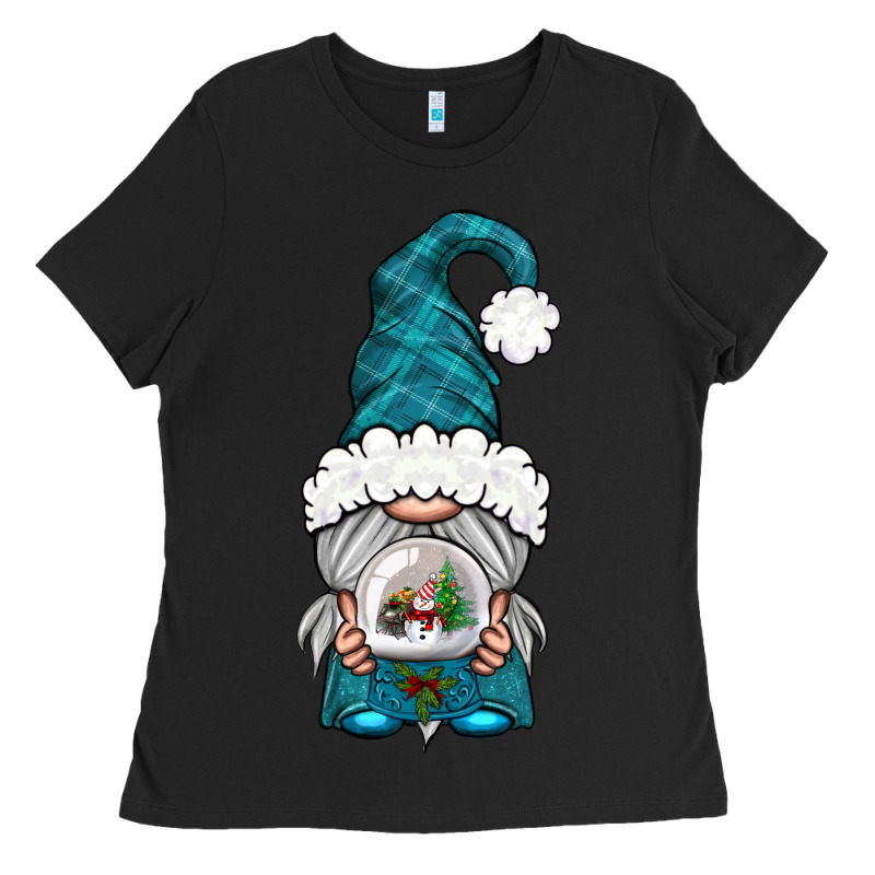 Winter Gnome With Snow Globe Ladies Tee by BundleAndBundleShop | Teevron