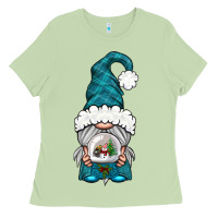 Matcha winter gnome with snow globe Ladies Tee - BundleAndBundleShop