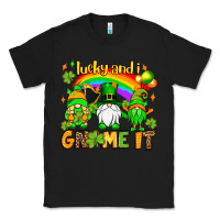 Black St. Patrick's Lucky and i gnome it Classic Tee - OliviaCreatesArt