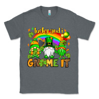 Charcoal Heather St. Patrick's Lucky and i gnome it Classic Tee - OliviaCreatesArt