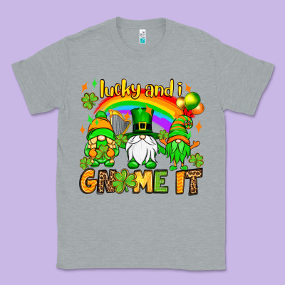 St. Patrick's Lucky And I Gnome It Classic Tee Designed By Oliviacreatesart