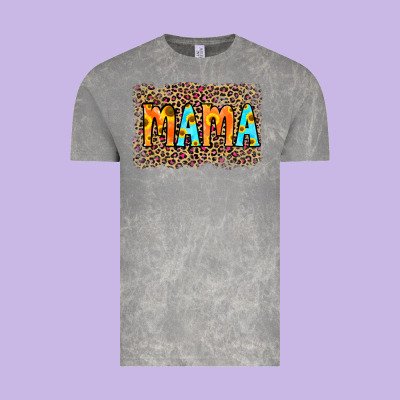Leopard Sunflower Mama Vintage Tee Designed By Ranaportraitstore