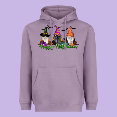 Happy Halloween Gnome Pumpkin Heavyweight Hoodie Designed By Ranaportraitstore