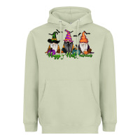 Matcha Happy Halloween Gnome Pumpkin Heavyweight Hoodie - RanaPortraitStore