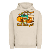 Pigment French Oak just a girl who loves fall Urban Hoodie - Jasminsmagicworld