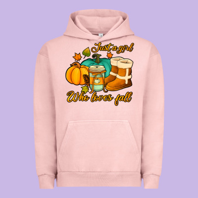 Just A Girl Who Loves Fall Urban Hoodie Designed By Jasminsmagicworld