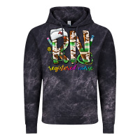Cloud Black rn registered nurse Vintage Hoodie - CowhideDigitalArt